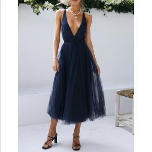 Hello Molly Summer Cinderella Midi Dress - Navy